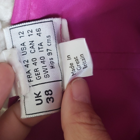 Vintage princess skirt magenta pink size 12 - Picture 6 of 10